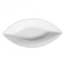 CAC China SHA-V3 Sushia Porcelain Swallow Oval Dish 2.5 oz. - 4 doz