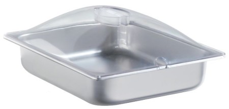 Cadco SPL-2P Half Size Steam Table Pan with Clear Lid
