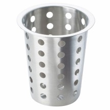 Cal-Mil 1017-39 Perforated Stainless Steel Flatware Cylinder