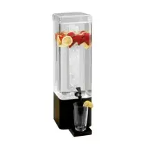 Cal-Mil 1112-1A Square Acrylic Beverage Dispenser with Ice Chamber 1.5 Gallon