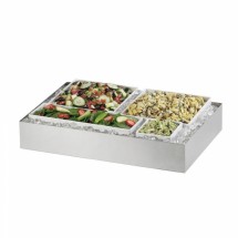 Cal-Mil 1398-55 Cater Choice System Stainless Steel Ice Housing 32&quot; x 24&quot; x 4-1/4&quot;