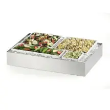 Cal-Mil 1399-55 Cater Choice System Stainless Steel Ice Housing 16&quot; x 24&quot; x 4-1/4&quot;
