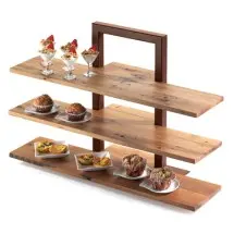 Cal-Mil 1449-68 Crushed Bamboo Shelf for 3 Tier Frame Riser 11-1/2&quot; x 32&quot;