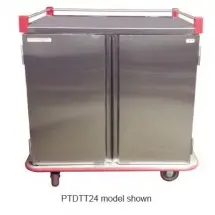 Carter-Hoffmann PTDTT20 Performance Patient Tray Cart, 2-Door, 20 Tray Capacity 