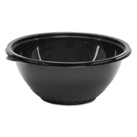 WNA Caterline Pack n' Serve Black Plastic Bowl, 160 oz., 25/Carton
