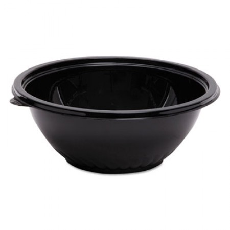 WNA Caterline Pack n' Serve Black Plastic Bowl, 80 oz., 25/Case