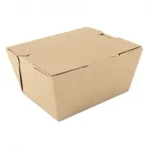 SCT ChampPak Carryout Boxes, #1, Kraft, 4-3/8&quot; x 3-1/2&quot; x 2-1/2&quot;, 450/Carton