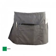 Chef Revival 605WAFH-GN 3-Pocket Poly/Cotton Waist Apron, Kelly Green