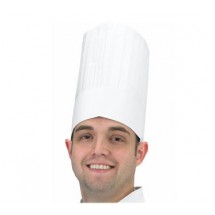 Chef Revival DCH100 Disposable Tall Chef Hat 9&quot; - 100 pcs