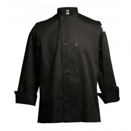 Chef Revival J061BK-2X Black Long Sleeve Chef Jacket, 2X