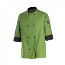 Chef Revival J134MT-M Mint Green Fresh Chef's Jacket with 3/4 Sleeves,  Medium