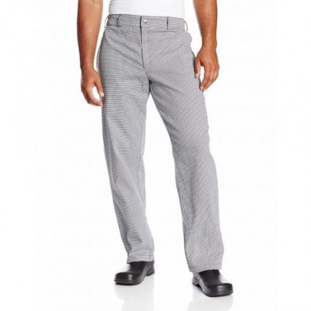 Chef Revival P004HT-S Men's Houndstooth Poly/Cotton E-Z Fit Chef Pants, Small
