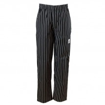 Chef Revival P040WS-3X Men's Black/White Pinstripe  E-Z Fit Chef Pants, 3X