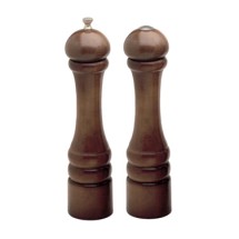 Chef Specialties 10100 Professional Series Imperial Walnut Pepper Mill and Salt Shaker Set, 10&quot;