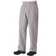 Chef Works NBMZSCH Small Check Baggy Zip Fly Chef Pants