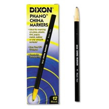 Dixon China Marker, Black - 1 dozen