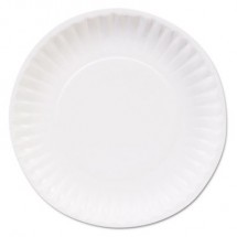 Dixie Basic Clay Coated Paper Plates, 6", White, 1200/Carton