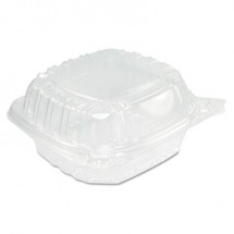 Dart ClearSeal Clear Plastic Hinged Clear Sandwich Containers, 13.8 oz. 5.4&quot; x 5.3&quot; x 2.6&quot;, - 500 pcs