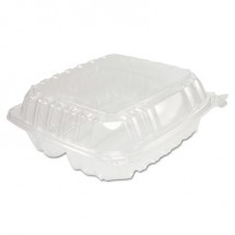 Dart ClearSeal Hinged-Lid Plastic Containers, 8 1/4&quot; x 3&quot; x 8 1/4&quot;, -  250 pcs
