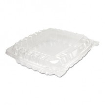 Dart ClearSeal Plastic Hinged Containers, 8-5/16&quot; x 8-5/16&quot; x 2&quot;-  250 pcs