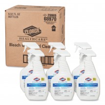 Clorox Healthcare Bleach Germicidal Cleaner, Trigger Spray, 32 oz., 6/Carton