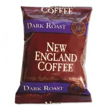 New England Coffee Coffee Portion Packs, French Dark Roast, 2.5 oz. Pack, 24/Box