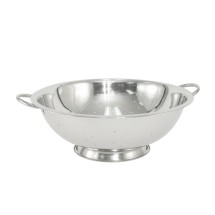CAC China SMCD-13 Stainless Steel Footed Colander with Handles 13 Qt.