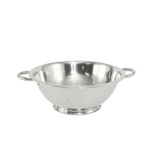 CAC China SMCD-5 Stainless Steel Footed Colander with Handles 5 Qt.