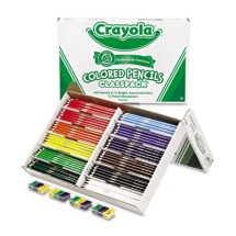 Crayola Color Pencil Classpack Set, 3.3 mm, 2B (#1), Assorted Lead/Barrel Colors, 462/Box