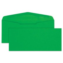Colored Envelope, #10, Bankers Flap, Gummed Closure, 4.13 x 9.5, Green, 25/Pack