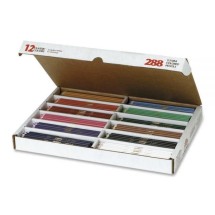 Colored Pencil Set Master Pack, 3.3 mm, 2B (#1), Assorted Lead/Barrel Colors, 288/Box