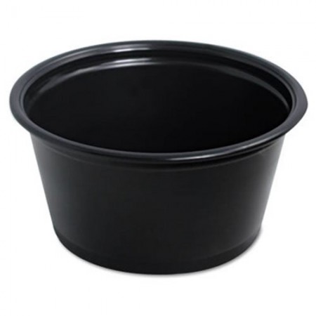 Dart Conex Complements Black Portion Cups, 2  oz. - 2500 pcs
