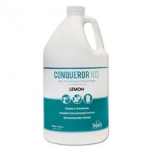 Conqueror 103 Odor Counteractant Concentrate, Lemon, 1 Gallon, 4/Carton