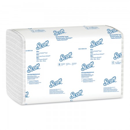 Control Slimfold Paper Towels, 7 1/2" x 11 3/5", White, 2160 Towels/Carton