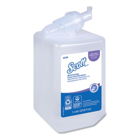 Control Super Moisturizing Foam Hand Sanitizer, 1,000 ml, Clear, 6/Carton