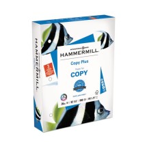 Copy Plus Print Paper, 92 Bright, 3-Hole, 20lb, 8.5 x 11, White, 500/Ream
