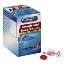 Cough and Sore Throat, Cherry Menthol Lozenges, 50 Individually Wrapped per Box