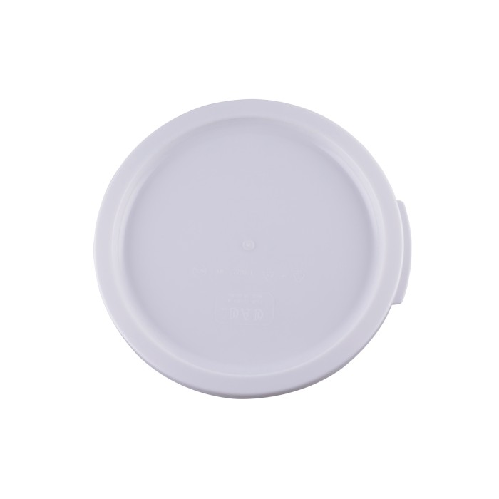 CAC China FS3R-1282CV-W Cover Round White Food Storage Container for 12 Qt., 18 Qt. &22 Qt.