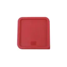 CAC China F Q-68CV-R Square Red Cover for Food Storage Container 6 Qt. & 8 Qt.