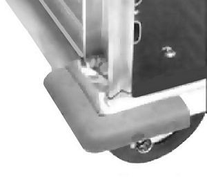 CresCor 1056 012 Corner Bumpers for Racks with Stem Casters