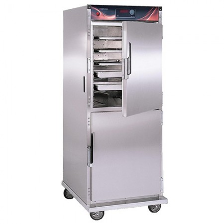 CresCor H137SUA12D Insulated Mobile Heated Cabinet with Solid Dutch Doors