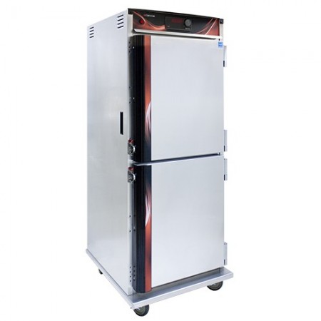 CresCor H137UA12D Insulated Mobile Heated Cabinet with Top Mount Heater, Dutch Doors