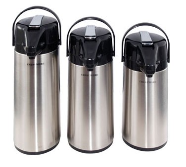 Crestware APL25S Stainless Lined Airpot 2.5 Liter