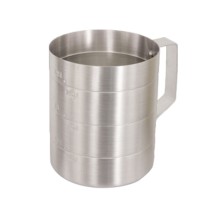 Crestware MEA04D Aluminum Dry Measuring Cup 4 Qt.