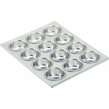 Crestware MUF12 12 Cup Muffin Pan 2-3/4&quot; X 1-1/8&quot;