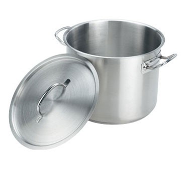 Crestware SSPOT24 Induction Stock Pot with Cover 24 Qt.