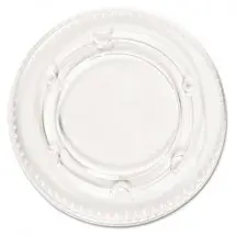 Crystal-Clear Portion Cup Lids, Fits 1.5-2.5 oz. Cups, 2400/Carton