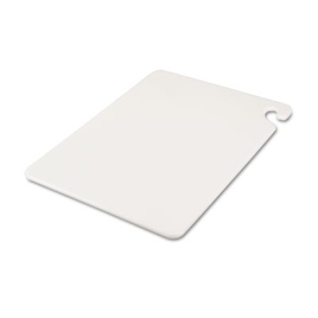 San Jamar CB152012WH Cut-N-Carry White Plastic Cutting Board, 20
