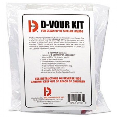 Big D'Vour Clean-up Kit, All Inclusive, 6/Carton