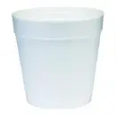 Dart Insulated White Foam Food Containers, 12 oz., 500/Carton